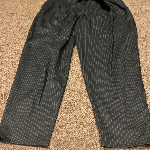 ZARA gray CONTRASTING STRIPED Trousers medium - Picture 5 of 14